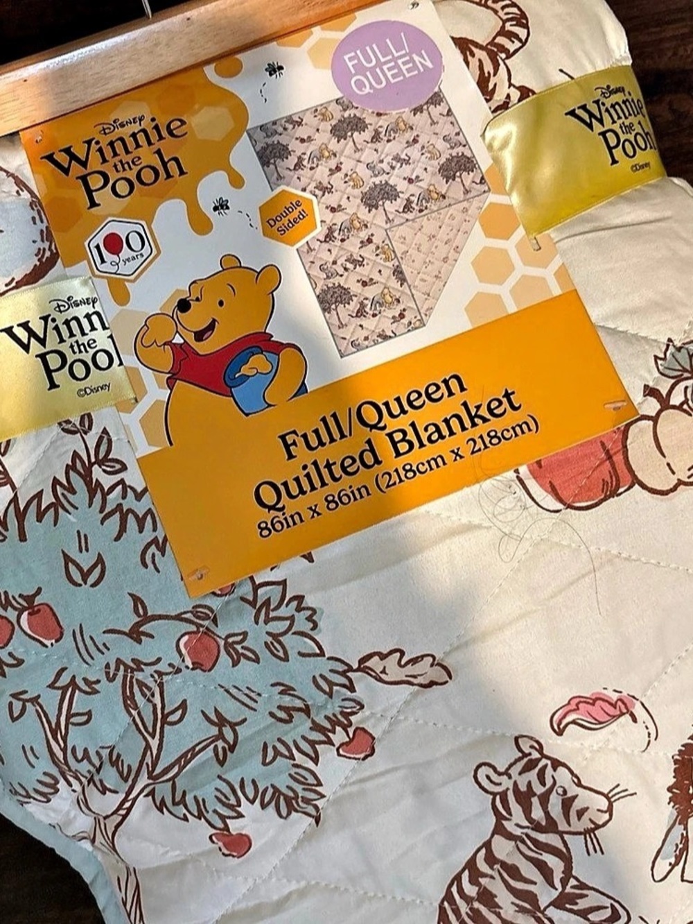 Disney Winnie the Pooh 100 Years Full/Queen Quilted Blanket